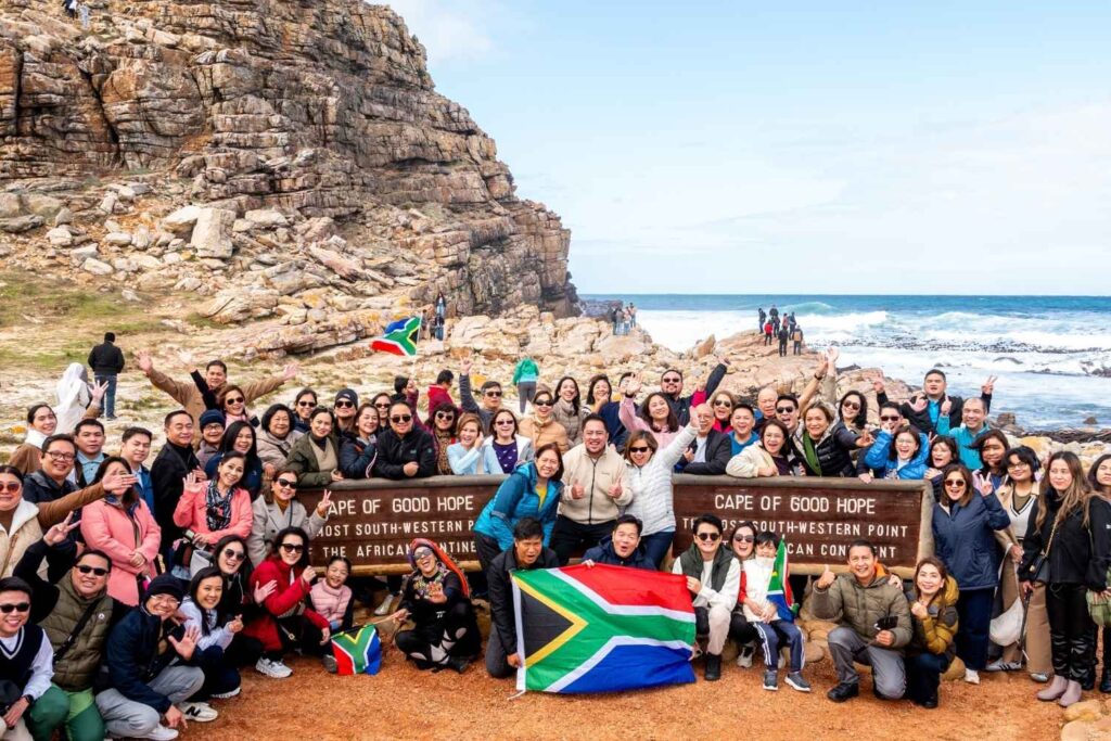 Incentive groups of various sizes enjoying tailored travel experiences in Africa with Extraordinary Tours.